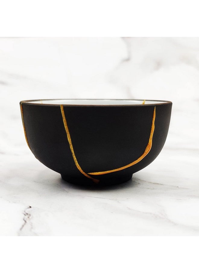 MUFUN - Kintsugi Repair Kit Repair Your Meaningful Pottery With Gold Powder Glue Comes With Two Practice Ceramic Cups For Starter - Image 1