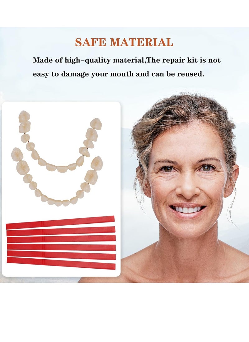 YSeaWolf - Diy denture kit YSeaWolf convenient and easy diy dentures kit at home complete make your own dentures kit for top and bottom of temporary repair missing teeth K2 - Image 1