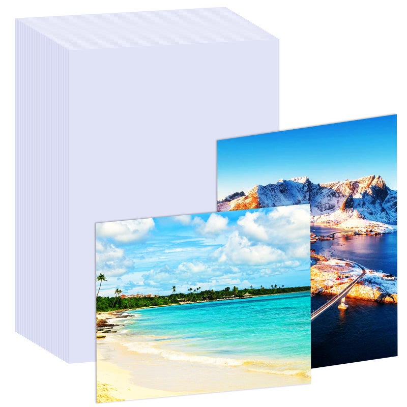 Veroave 100 Sheets Photo Paper  4"" X 6"" Premium Glossy Photo Paper Picture Paper 180 Gsm Printer Brochure Paper Glossy  Office Supplies  1St Birthday Photo Banner - Image 1