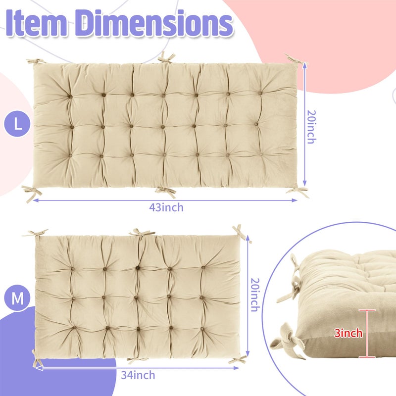 ROYALAY Premium Climbing Arch Set for Kids, Arch Cushion Floor Cushion Toddler Nap Mat (34 * 20 * 3 inch, Apricot) - Image 2