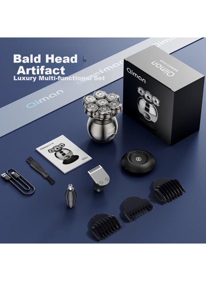 Qiman Electric Hair Clipper For Shaving Head, Haircutting, Beard Trimming, Nose Hair Trimming, Self-Haircut Tool For Adults, Electric Shaver For Head Shaving, Father'S Day Gift - Image 5