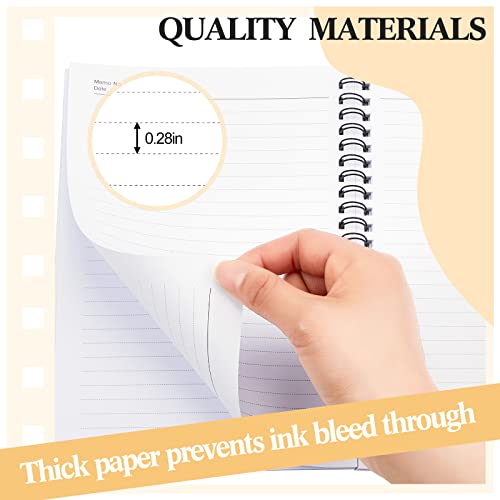 Lewtemi 6 Pack Small Left Handed Notebook 8"x5" Lefty Spiral Notebooks Wire Bound Mini Notebook 50 Sheets College Ruled Paper Journal(Assorted Colors) - Image 5