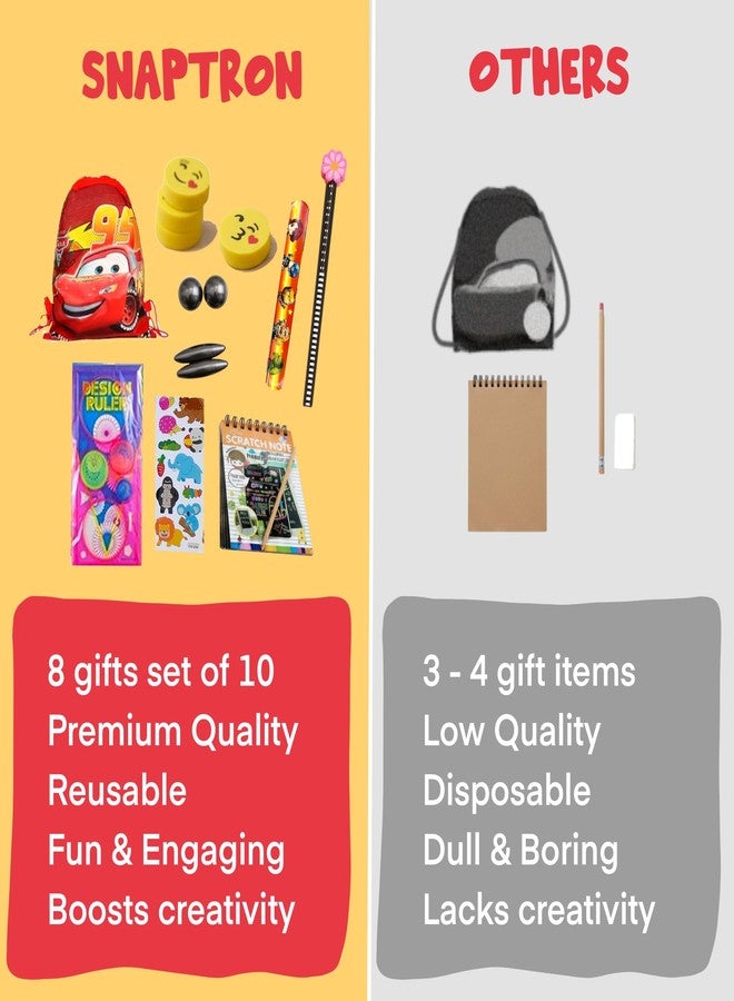 سنابترون هدايا سنابترون للأطفال - 80 قطعة، 10 مجموعات لكل هدية، هدية مثالية لأعياد ميلاد الأطفال | هدايا بالجملة لأعياد ميلاد الأطفال من عمر 4 إلى 8 سنوات | هدية نافراتري كانيا بوجان | أفضل هدايا نافراتري/كانجاك للبنات - Image 4