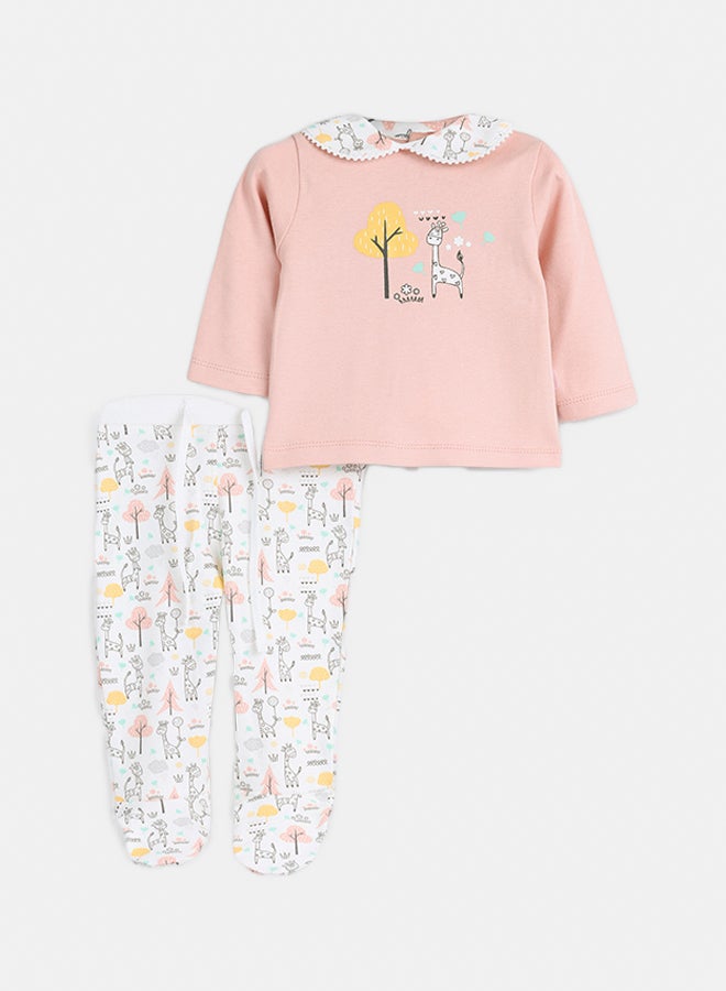 Baby Girls Interlock Pyjama set