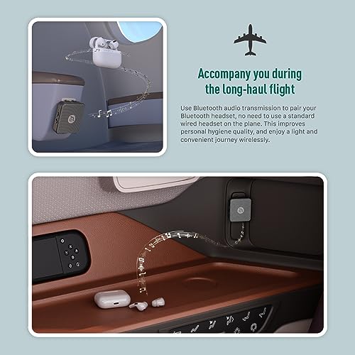 ADAM elements EVE II 2-in-1 Bluetooth Transmitter Receiver, Wireless Audio Adapter with Foldable Dual 3.5mm AUX Plugs for Airplane in-Flight Systems, Nintendo Switch, TV & Car Stereo - Image 3
