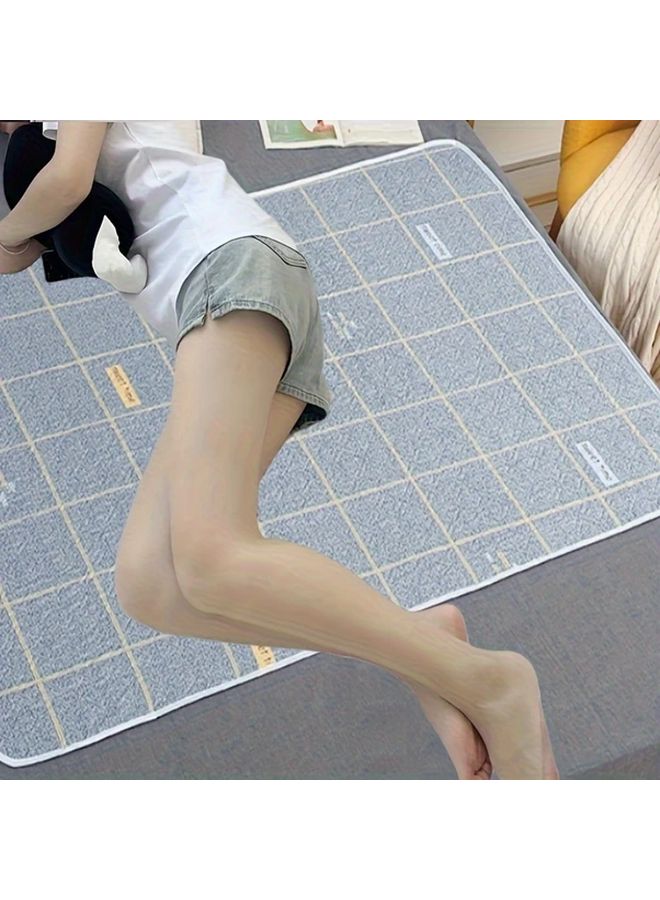 1pc Blue Washable 31.5x47.24in Leak Proof Mattress Protector for Elderly Pet Anti Leak Three Layer Bedding - Image 4