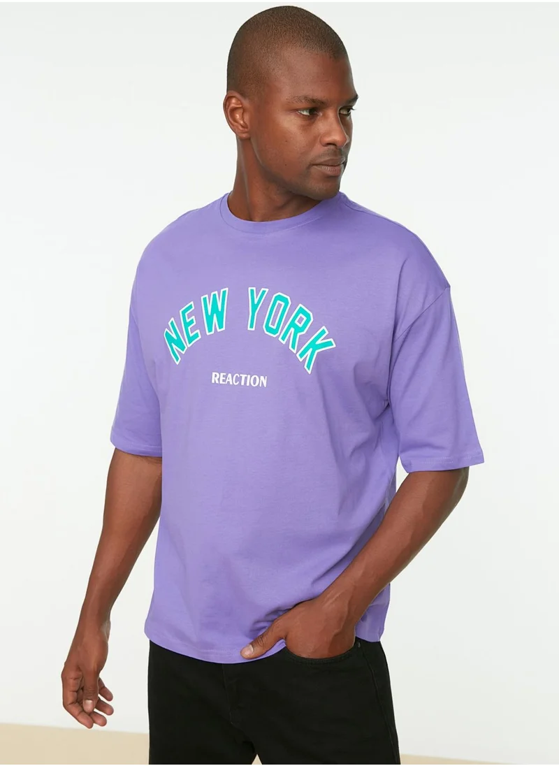 trendyol New York Reaction Crew Neck T-Shirt