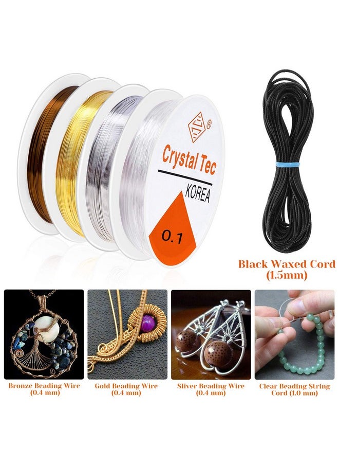 PAXCOO - Jewelry Making Supplies Kit Jewelry Making Kit With Jewelry Making Tools Jewelry Wires And Jewelry Findings For Jewelry Making Repair And Beading - Image 1
