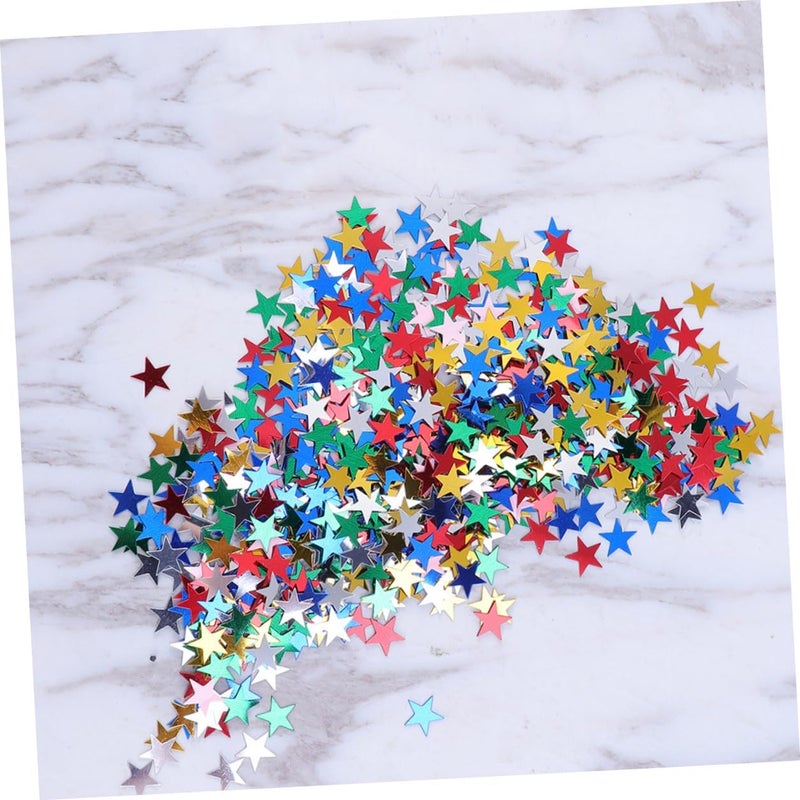 Healeved Five-pointed Star Confetti, Colorful 10mm Sequins Prop Decor for Birthday and Wedding Party, 3pcs with Approx 3000 Pieces Festival Table Scatter - Image 4