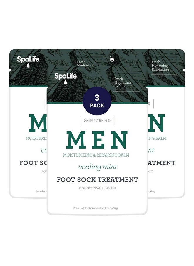 Spa Life Men'S Cooling Mint Foot Repair Balm And Moisturizing Socks Set Revitalizing Hydrating Foot Mask For Soothing Tired Achy Feet And Softening Dry Cracked Skin One Size Fits Most 3 Pairs - pzsku/Z3821A4E19A53C869E778Z/45/_/1721027070/3d1b8165-745a-4f3b-b381-c9dc270a7dc0