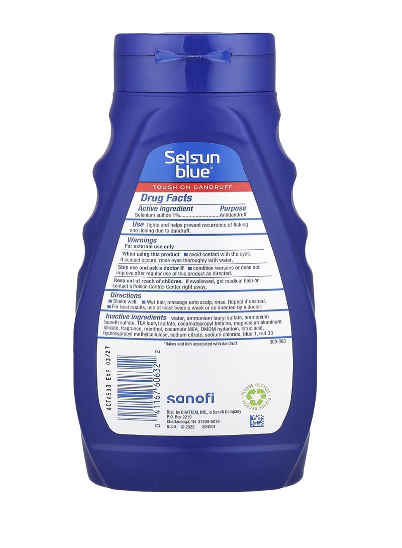 Selsun blue , Antidandruff Shampoo, Medicated, 11 fl oz (325 ml) - Image 2