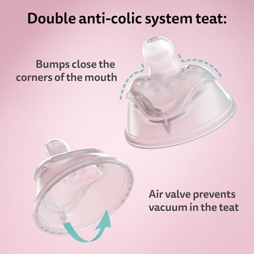 Herobility Double Anti-Colic Baby Bottles – 5 fl oz/140ml – 4-Pack – Multicolor – Denim, Black, Dusky Green, Gray - Image 3