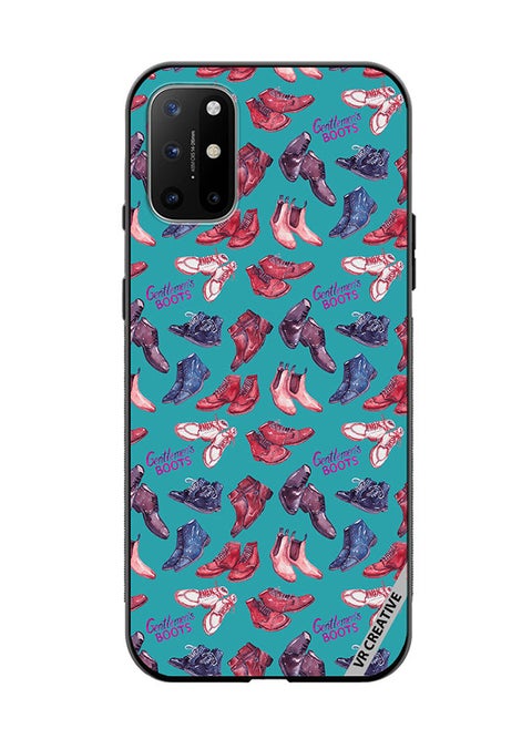 Protective Case Cover For OnePlus 8T Modern Gentlemen's Boots Collection Design Multicolour