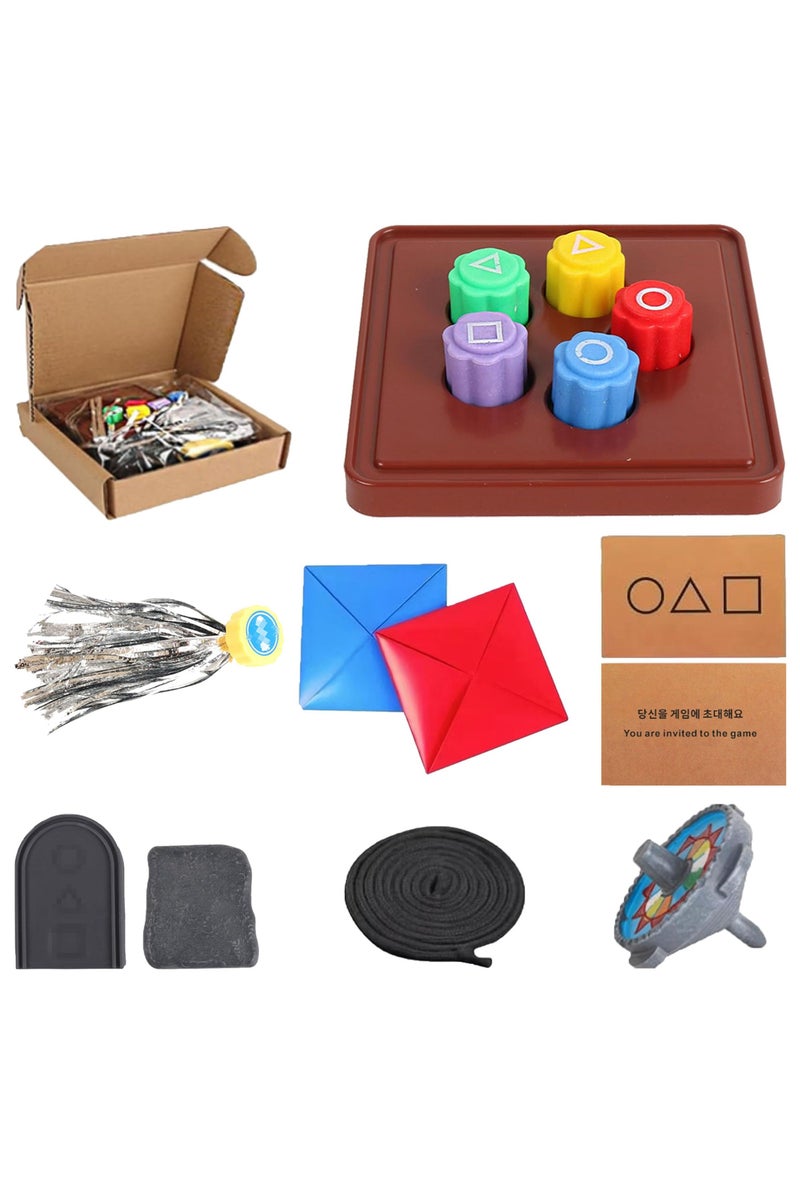 Korean Gonggi & Ddakji Game Set – Traditional Hand Coordination & Strategy Game for Kids & Adults, Portable Party and Family Game Kit - Image 1