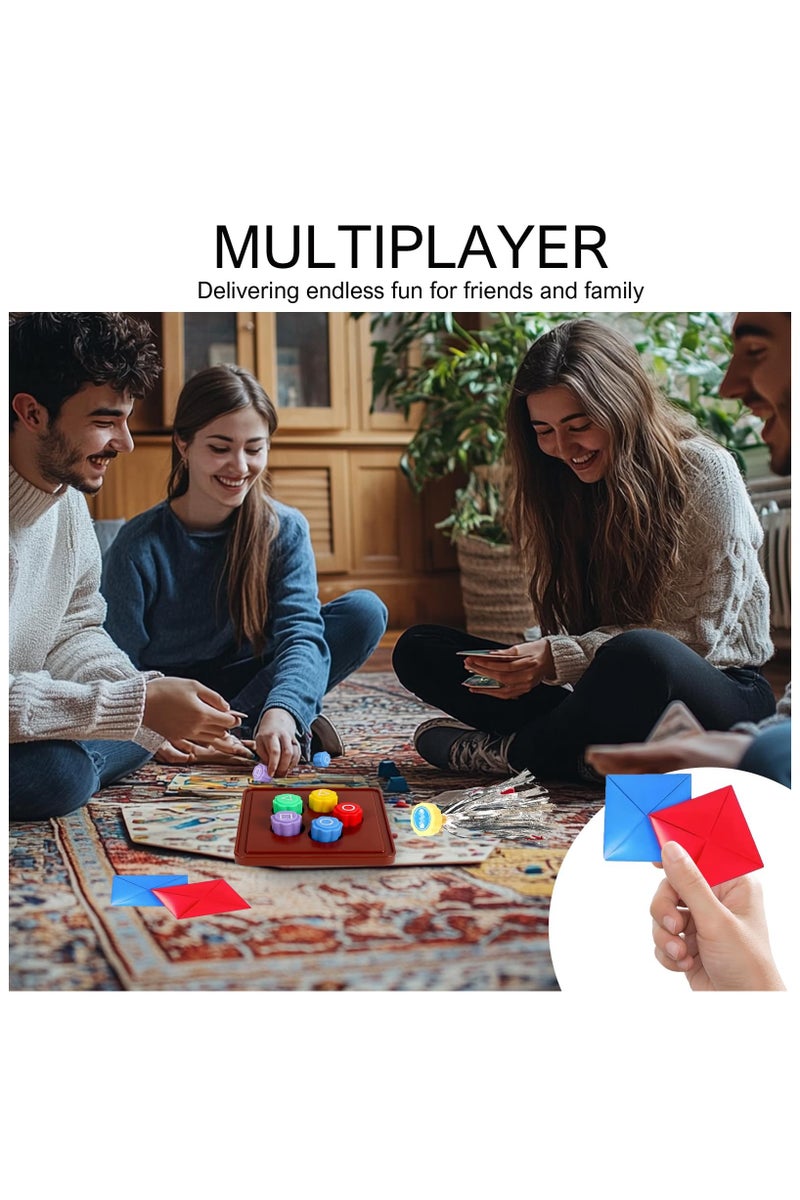 Korean Gonggi & Ddakji Game Set – Traditional Hand Coordination & Strategy Game for Kids & Adults, Portable Party and Family Game Kit - Image 3