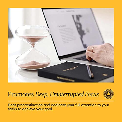 Intelligent Change Mindful Focus 5-Minute Hourglass Sand Timer, Desk Timer for Productivity and Time Management, Minimalist Hourglass Timer, Decorative Gifts, 3.3 (L) x 2.9 (W) inches - Image 5