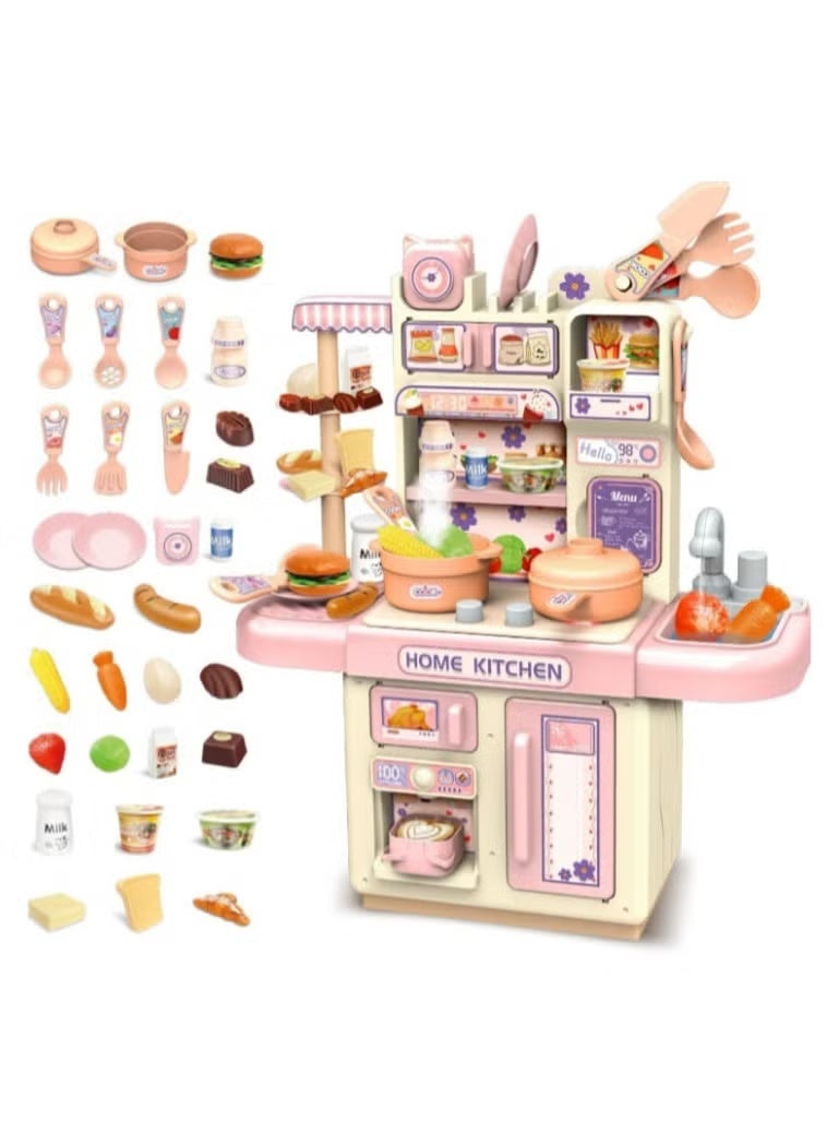 Generic Kids Toy Kitchen Set 35 pcs Multicolor – Interactive Play Kitchen with Cooking Accessories and Food Toys for Imaginative Play - Image 1