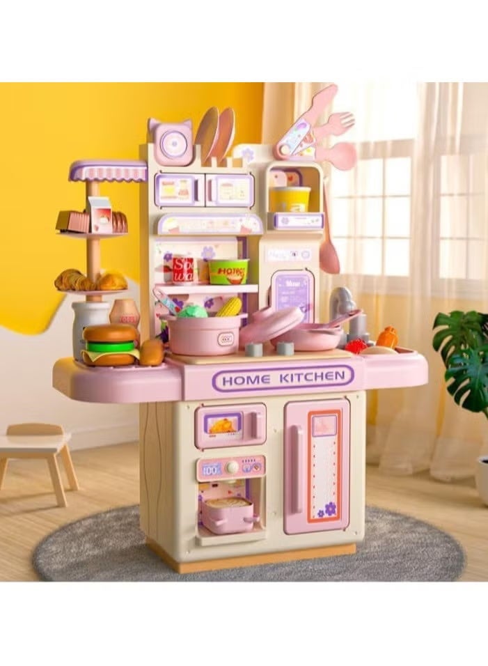 Generic Kids Toy Kitchen Set 35 pcs Multicolor – Interactive Play Kitchen with Cooking Accessories and Food Toys for Imaginative Play - Image 2