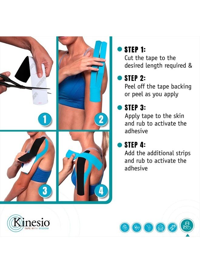 Kinesio شريط - دعم الكتف مسبق القطع - شرائط شريط رياضي محسّنة - Image 4
