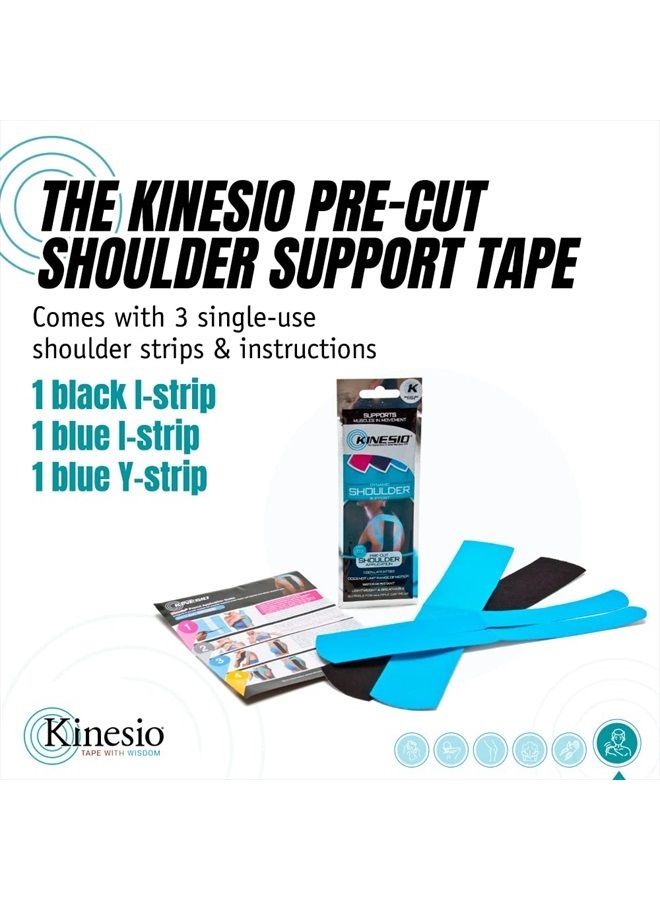 Kinesio شريط - دعم الكتف مسبق القطع - شرائط شريط رياضي محسّنة - Image 3