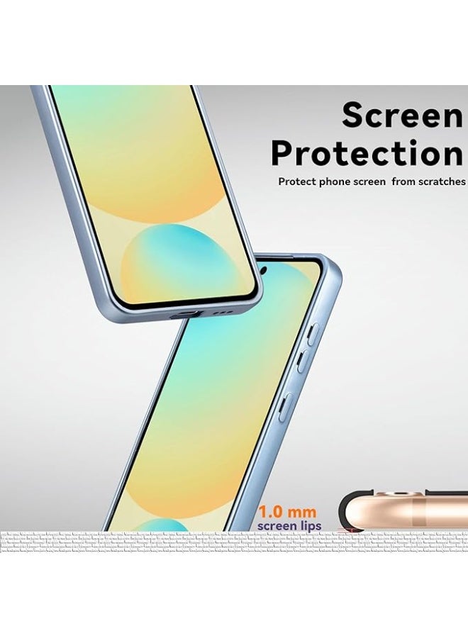 QIRG Magnetic for Samsung Galaxy A57 Case,Soft Slim Fingerprint-Resistant Full Camera Protection Phone Case for Samsung Galaxy A57,Compatible with MagSafe, Light Blue - Image 5