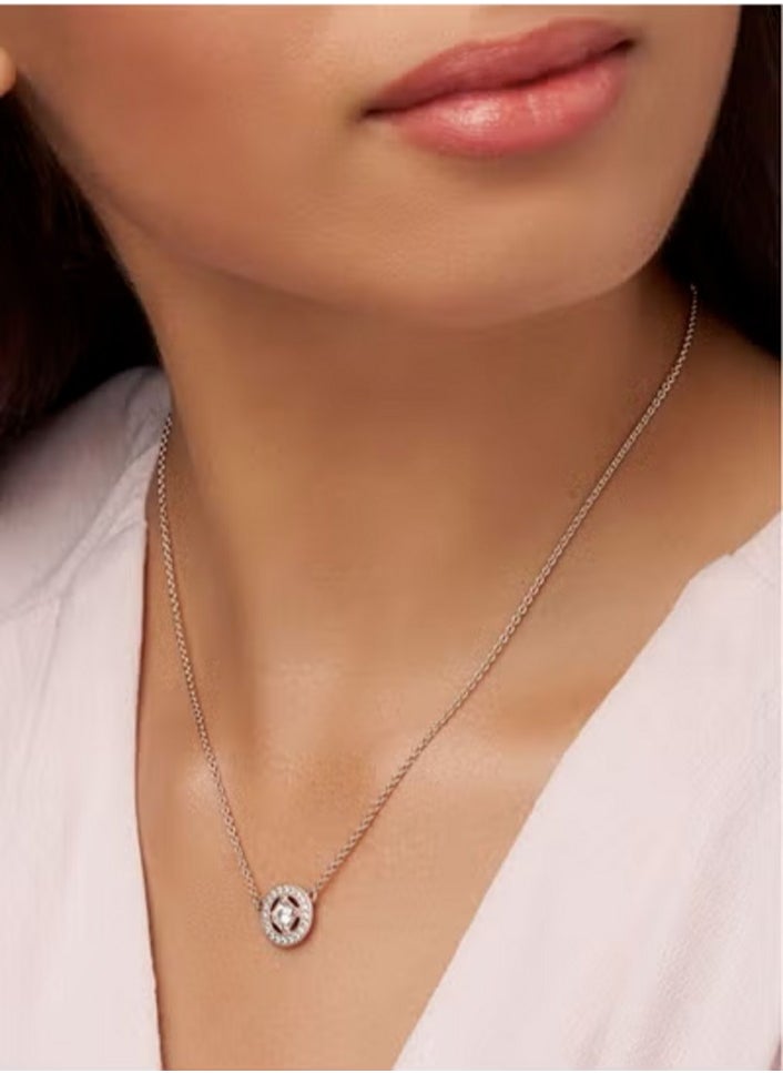 EVEREEN Vintage Round Collier Adjustable Necklace in 14k Rose Gold and Clear Cubic Zirconia  - Image 3