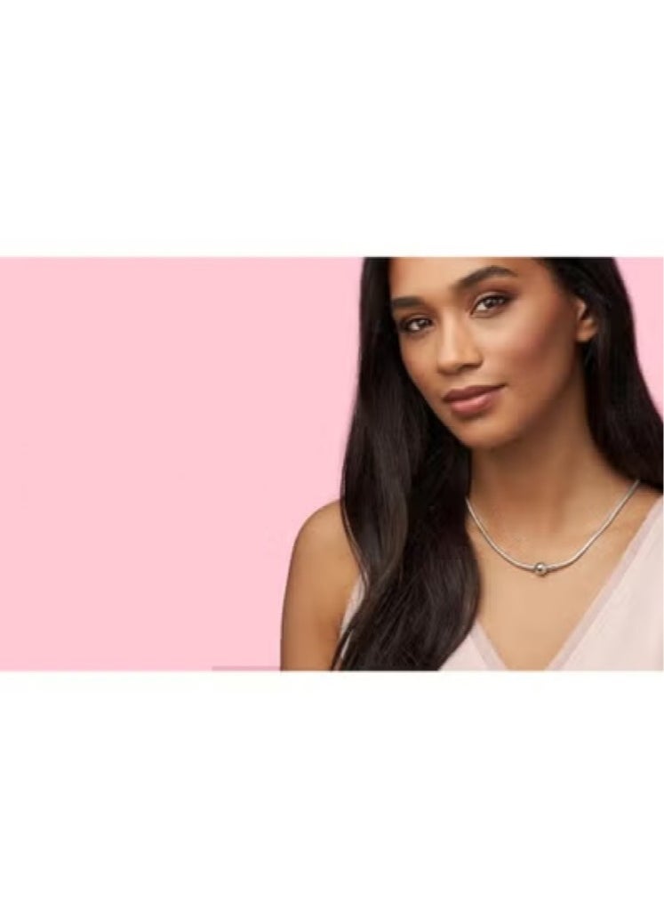 EVEREEN Vintage Round Collier Adjustable Necklace in 14k Rose Gold and Clear Cubic Zirconia  - Image 5