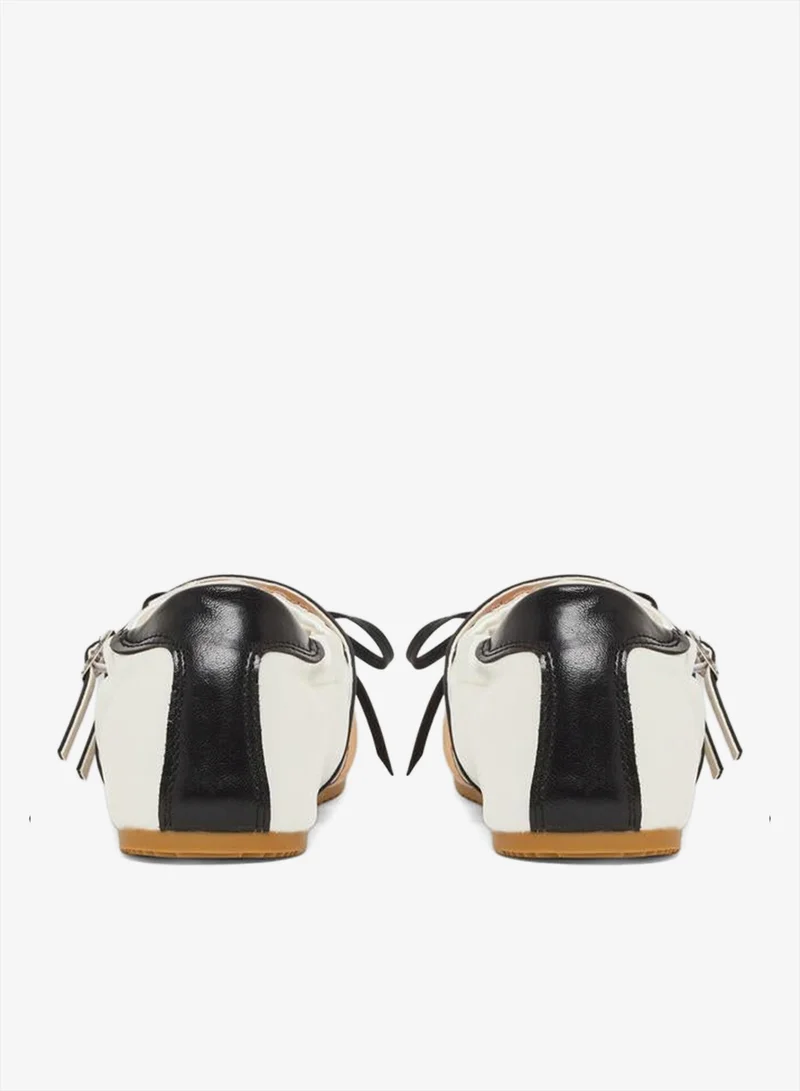 Styli  Satin Panel Buckle Strap Sneakers for Women | Best Price UAE
