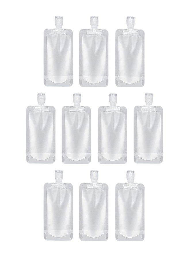 Yopple Travel Size Refillable Squeeze Pouches with Funnel, Leakproof Toiletry Bags for Shampoo, Lotion, Hand Wash, Cream & Liquid Cosmetics, Portable Transparent Travel Containers (100ml) (5) - Image 1