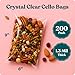 Pack It Chic 6 X 9 Self Sealing Cellophane Bags 200 Pack Clear Cookie and Pretzel Rod Bags With Seal for Baked Goods Packaging Cookie Wrappers Bakery Packaging Bake Sale Candy Treats Goodies Gifts - Image 4