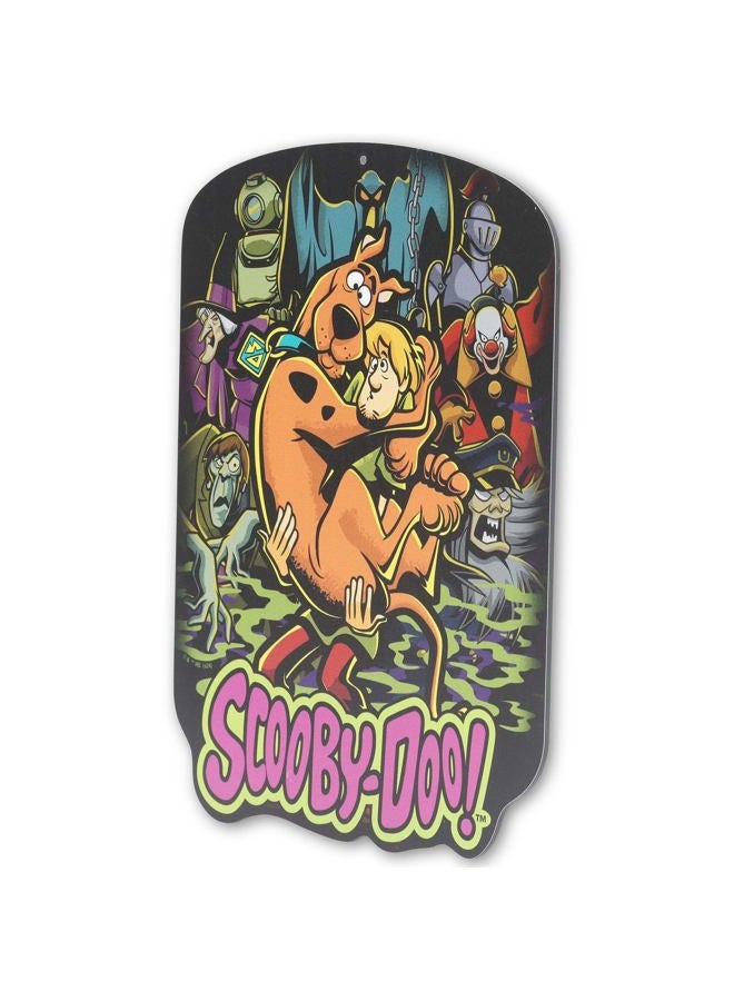 Open Road Brands Scooby-Doo and Shaggy With Monsters Metal Sign - Spooky Scooby-Doo Wall Decor for Man Cave or Movie Room - Image 2
