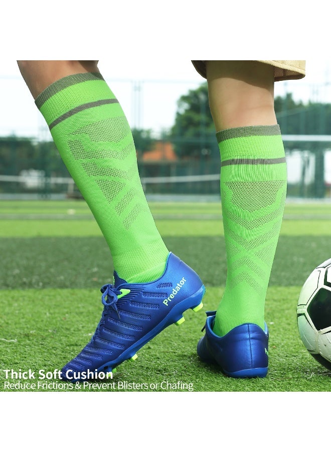 SKY WING Unisex Athletic Knee High Breathable Compression Solid Tube Soccer Football Sport Socks 1/2/3/4 Pairs for Youth Adult - Image 4