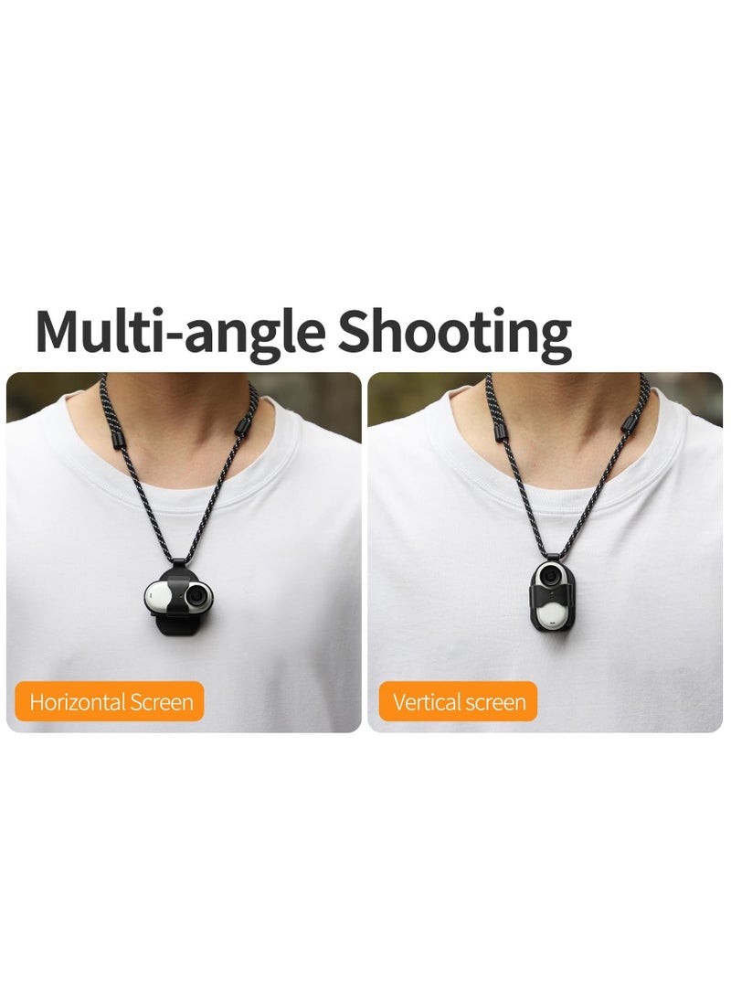 Generic Magnetic Neck Mount Holder for Insta360 Go 3, Hands-Free Necklace Holder with Lanyard Strap, Multifunctional POV/Vlog Selfie Video Recording Accessory  - Image 5