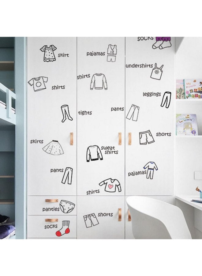 Veemoon Veemoon Clothing Decal Clothes Labels: Removable Dresser Clothing Decals for Wardrobe Clothing Classification Label Clothing Sort Stickers for Wardrobe Drawer Organizing Bedroom Decoration - Image 4