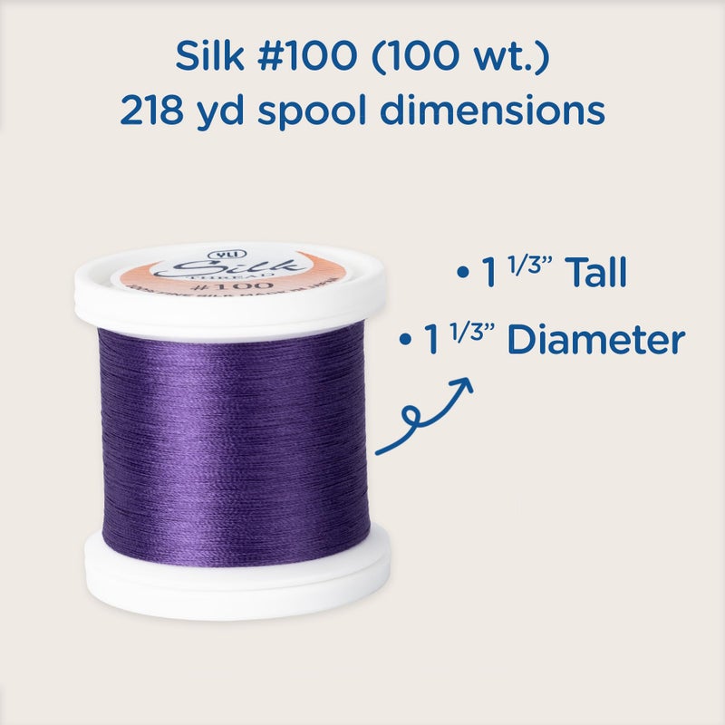 YLI Threads Silk Thread â€“ 100 wt Fine Japanese Silk for AppliquÃ©, EPP, and Quilting - Pale Yellow - Image 2