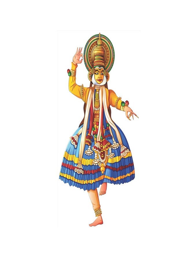 Rangoli ملصق حائط عصري من الفينيل بتصميم رانجولي، مقاس 1.96 × 20.86 × 1.96 بوصة، متعدد الألوان (رقم الموديل: Modern Art449) - Image 1