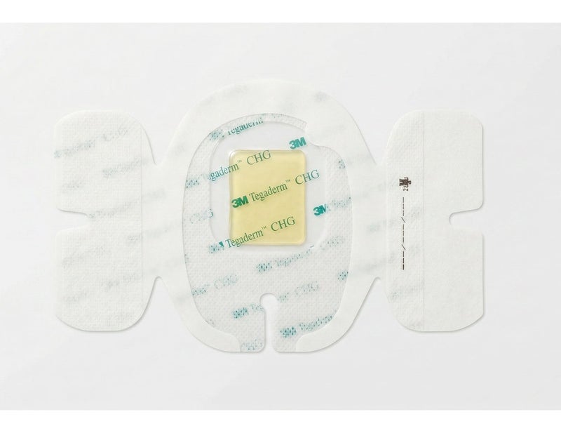 3M Tejaderm CHG Plaster with Chlorhexidine Gluconate for IV Catheter Stabilization - Size 8.5 x 11.5 cm (5 pieces) - Image 2