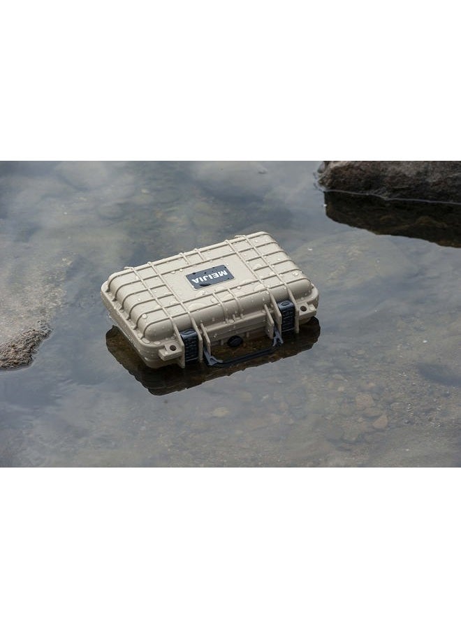 MEIJIA Portable All Weather Waterproof Protective Hard Case, Small Camera Case,Dry Case with Customizable Foam,Fit Use of Drones, Camera,Equipments, 11.65 ”x8.35”x3.78” - Image 4