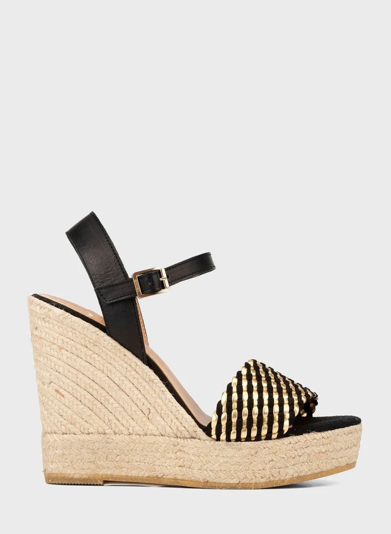 Kanna Casual High Heel Wedge Sandals