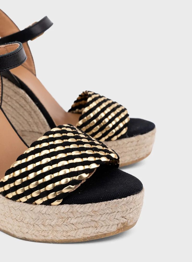 Kanna Casual High Heel Wedge Sandals