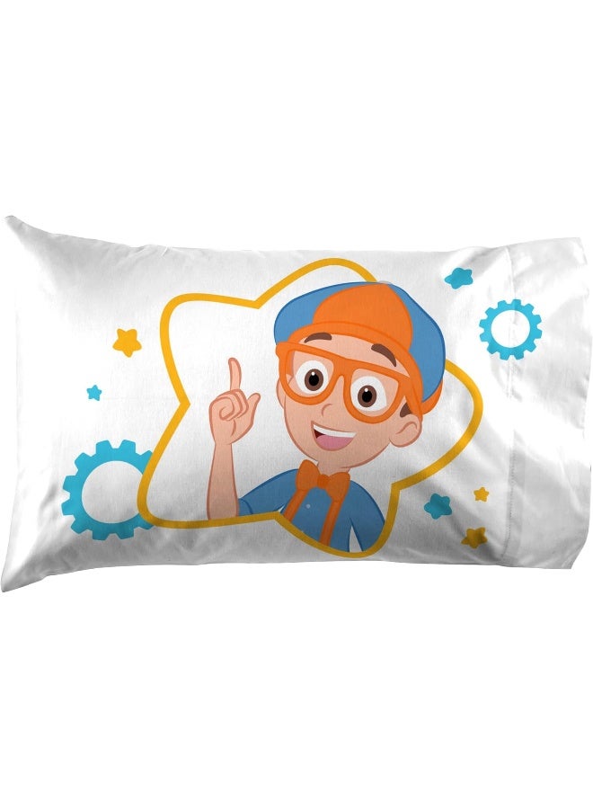 Jay Franco Jay Franco Blippi and Meekah Trucks Sheet Set - Full Size Sheet Set - Super Soft Kids Cartoon Vehicles 4 Piece Bedding Set - Microfiber Sheets - Image 2