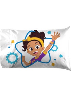 Jay Franco Jay Franco Blippi and Meekah Trucks Sheet Set - Full Size Sheet Set - Super Soft Kids Cartoon Vehicles 4 Piece Bedding Set - Microfiber Sheets  - Image 3