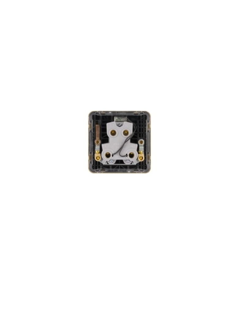 Schneider Electric GGBL4011BSB Lisse - 1 Gang 50A DP High Current Switch with LED IndIcator- Satin Brass with Black Interior - Image 3