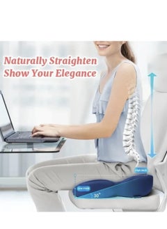 VARITEKS Soft Comfortable Memory Foam Seat Cushion Orthopedic Pain Relief Seat Cushion For Car Office Wheelchair  - Image 4