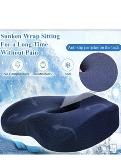 VARITEKS Soft Comfortable Memory Foam Seat Cushion Orthopedic Pain Relief Seat Cushion For Car Office Wheelchair  - Image 5