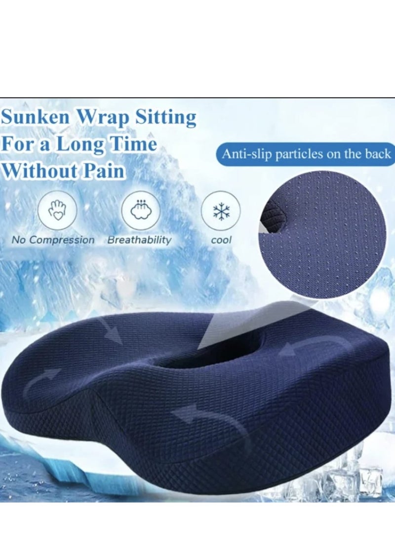 VARITEKS Soft Comfortable Memory Foam Seat Cushion Orthopedic Pain Relief Seat Cushion For Car Office Wheelchair  - Image 5