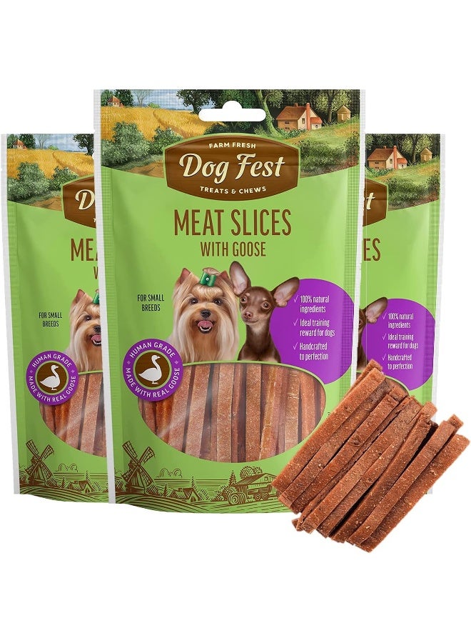 Dog Fest Slices with Goose for Small Breeds 55g - Image 1