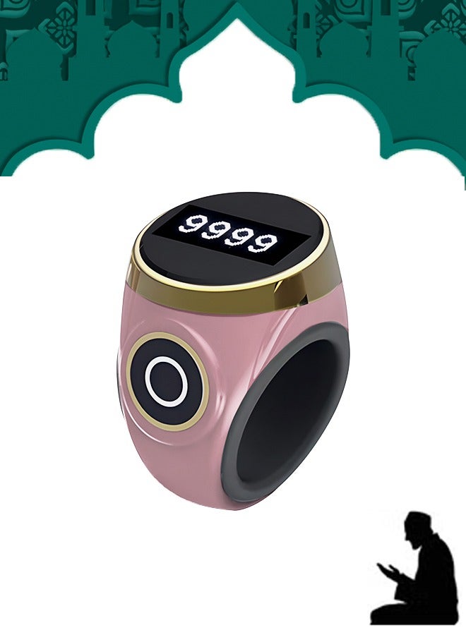 Rechargeable Zikr Ring with 3 Sizes (20/22/24mm）Color: green,Prayer Counting Muslims  Ring，Record The Number Of Prayers Per Day. The Maximum Value Is 9999 - Image 2