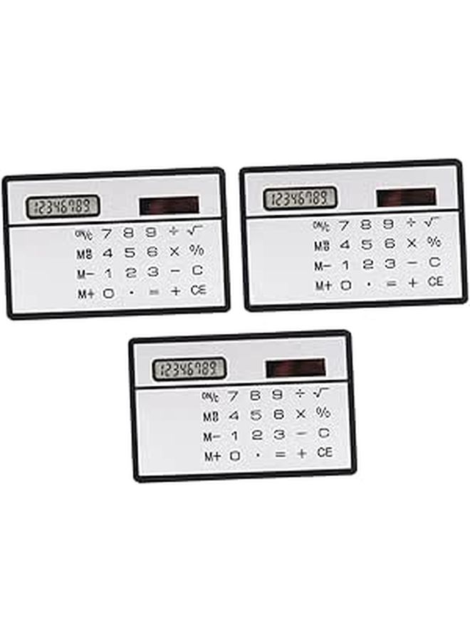 Solar Power Mini Calculator Ultra Thin Portable for Students Office School Supplies - Image 1