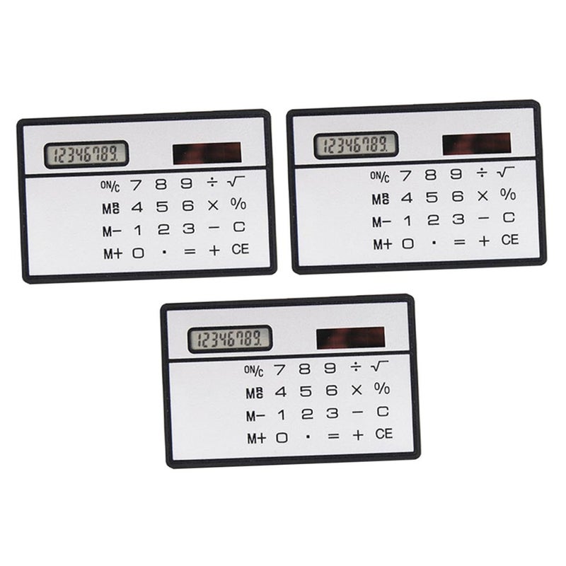 Solar Power Mini Calculator Ultra Thin Portable for Students Office School Supplies - Image 2